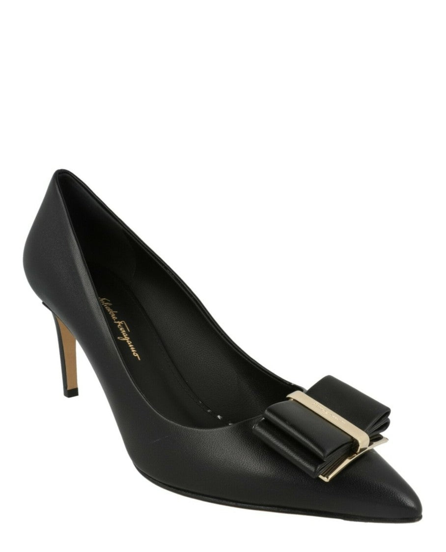 Ferragamo Zeri 70 Leather Pumps