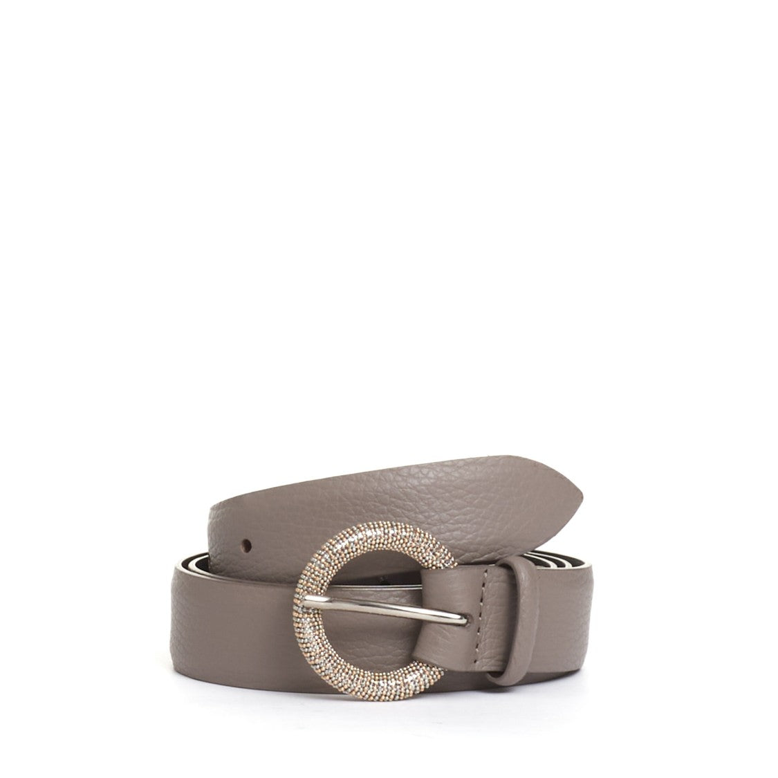 Orciani Taupe Leather Belt