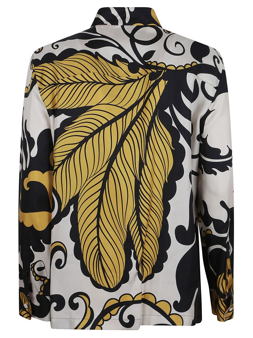 La Double J Silk Shirt With Bold Floral