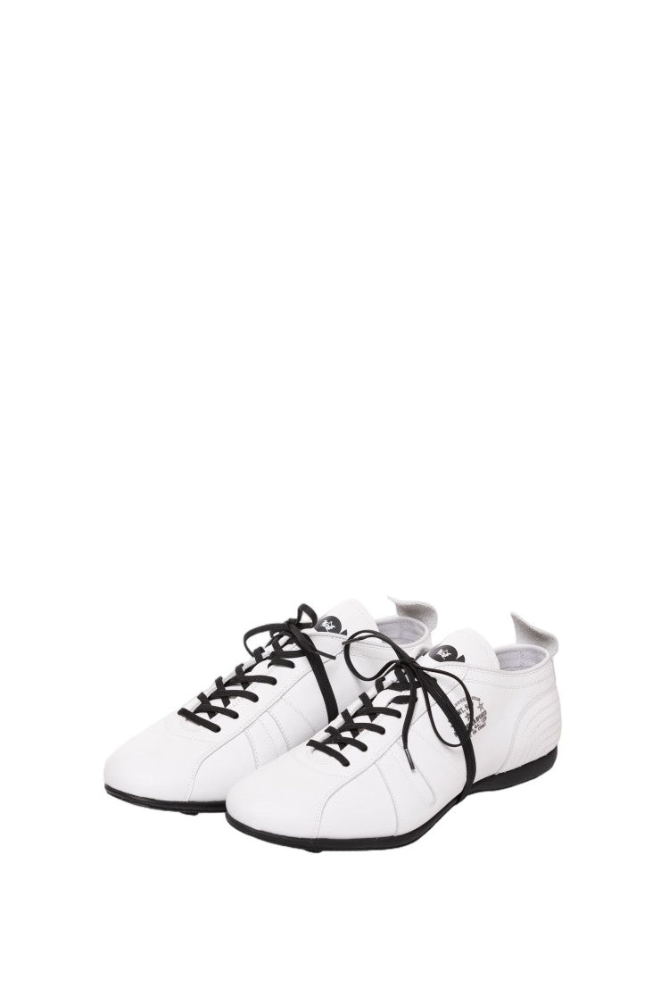Pantofola D'oro Black Soft Calfskin Archival Sole Sneakers