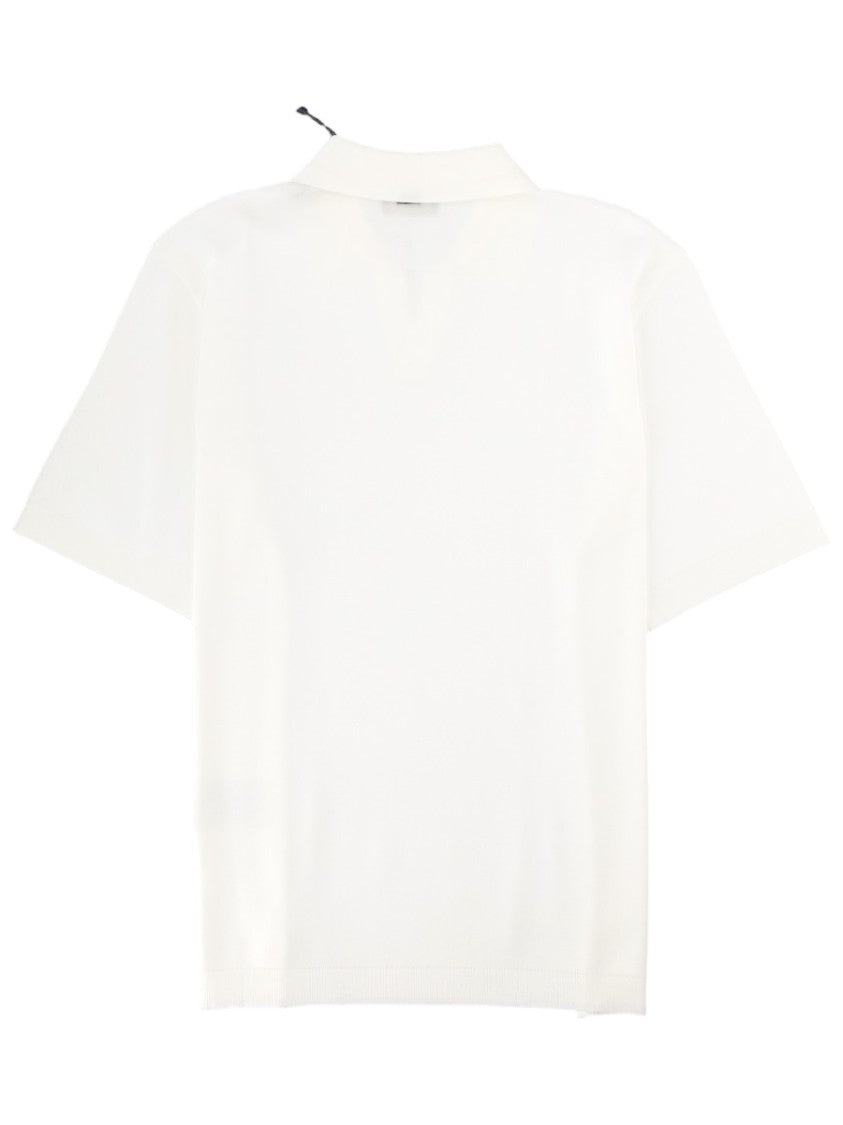 Herno White Cotton Polo Shirt