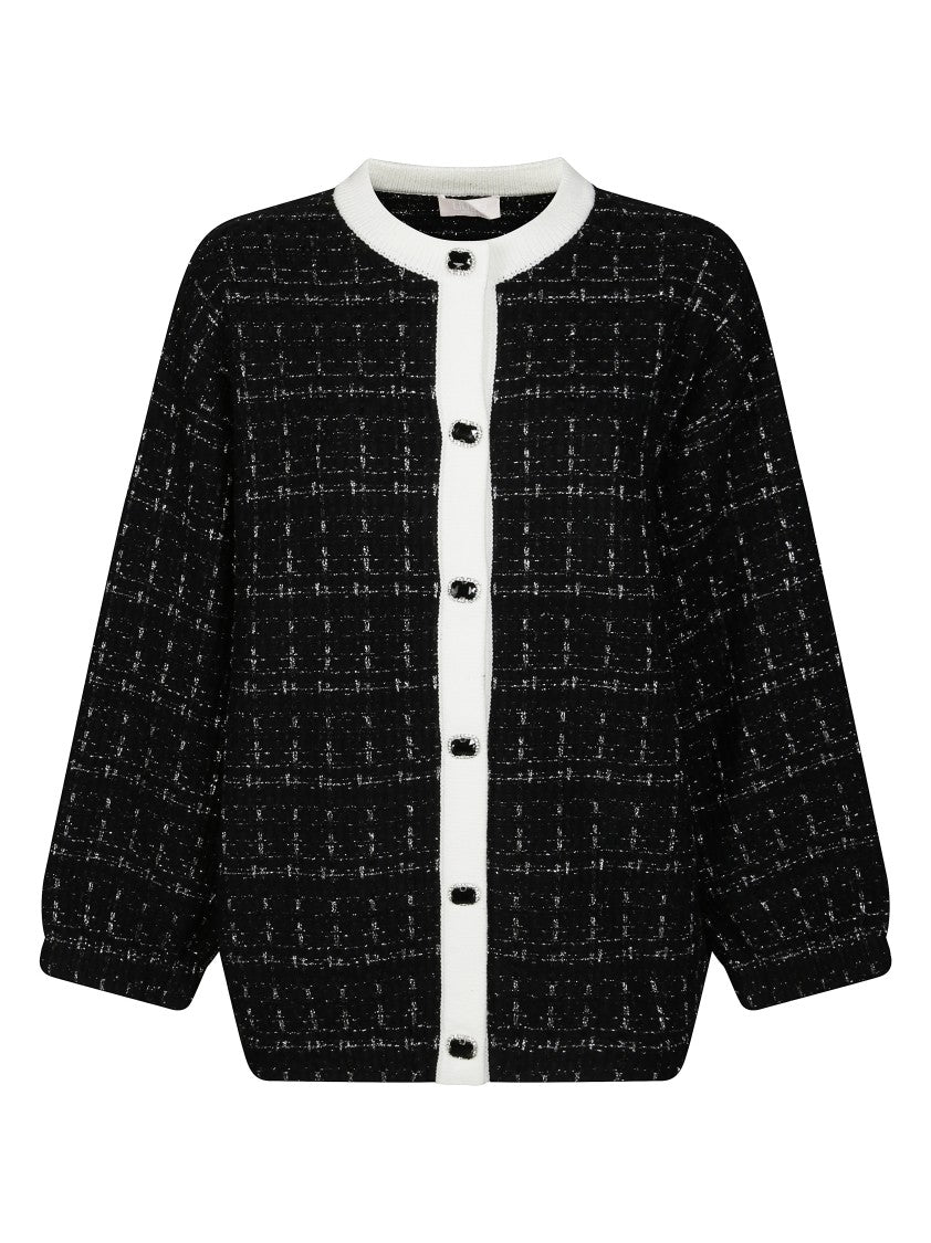 Liu Jo Long Flowing Maxi Cardigan With Open Front