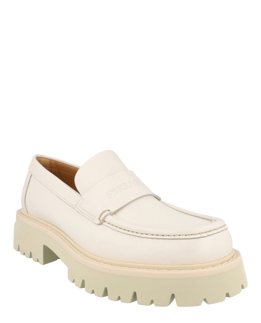 Ferragamo Fergal Leather Moccasin