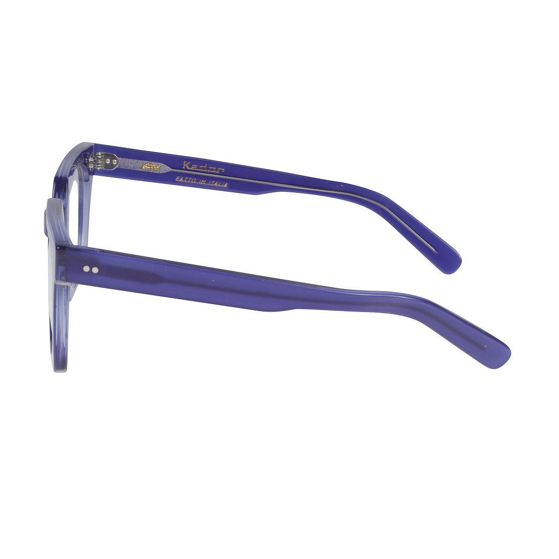 Kador Maya Translucent Deep Blue Square Frame Eyeglasses