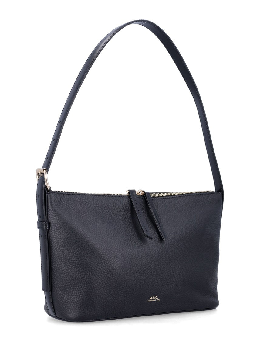 A.P.C. Vera Grained Leather Shoulder Bag
