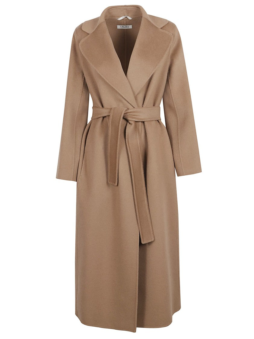 Max Mara Wrap Coat With Wide Lapel