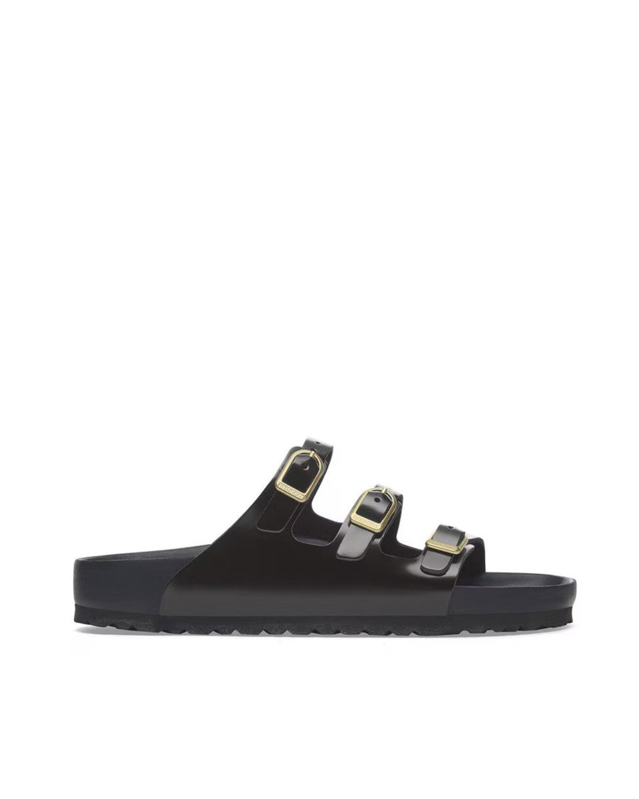 Birkenstock Florida Fresh Shine Black Slipper