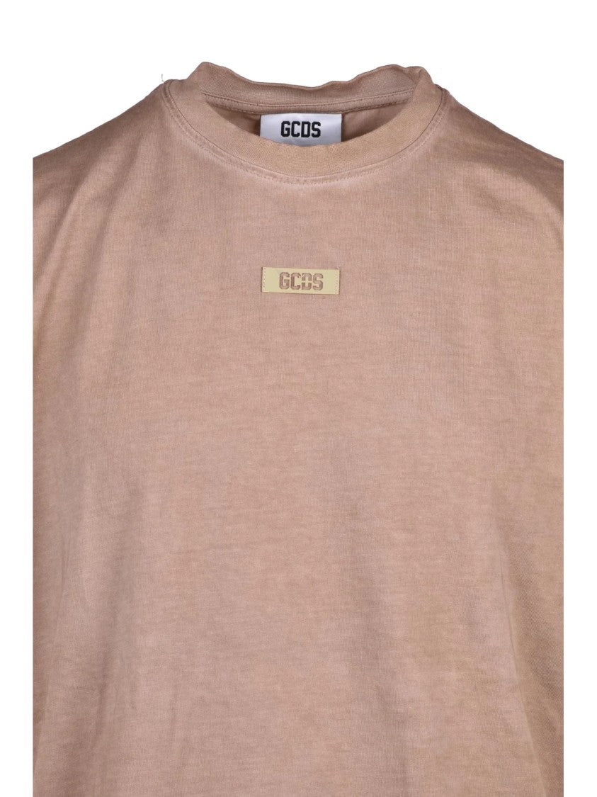 Gcds Regular Fit Cotton T-Shirt With Distinctive Logo Patch