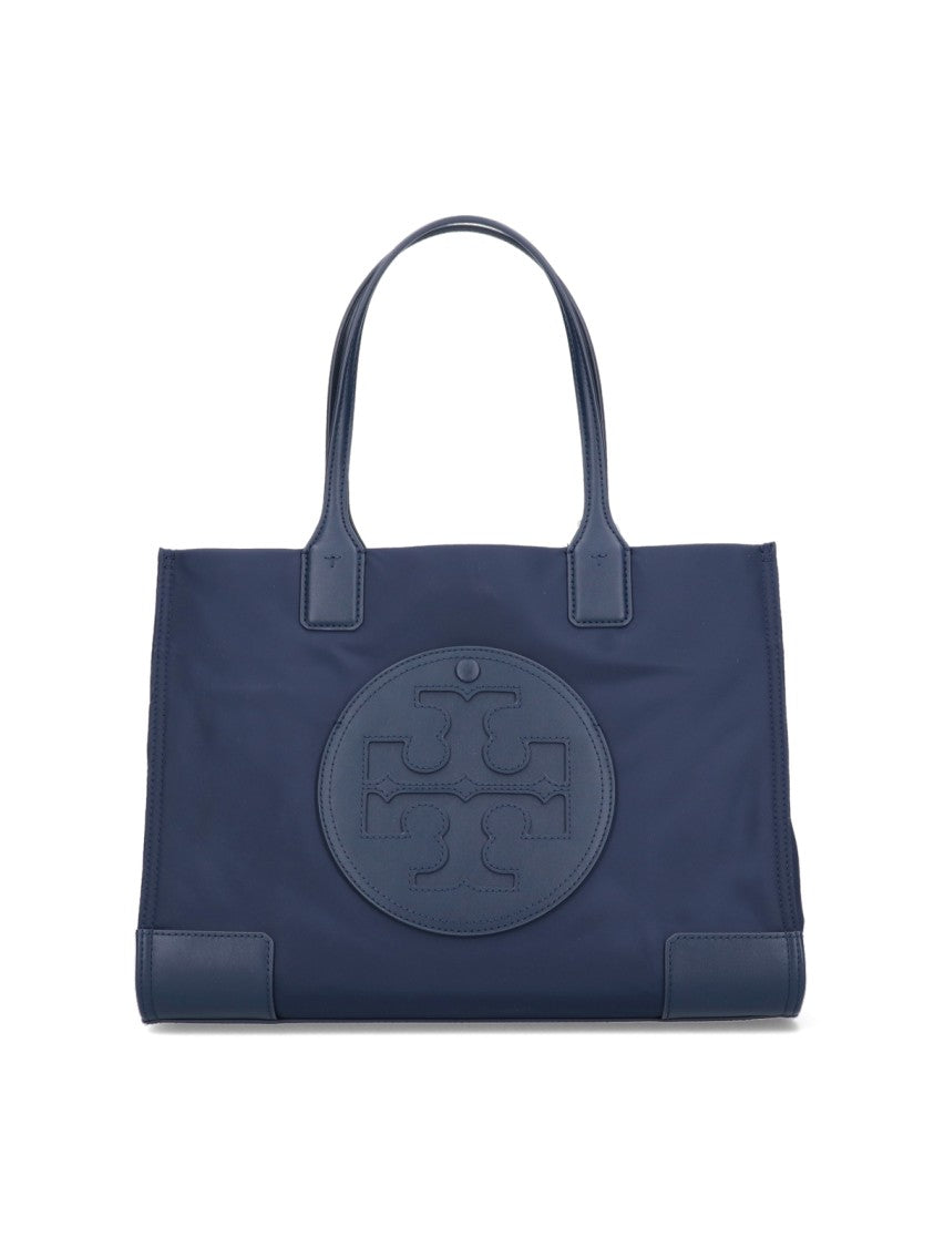 Tory Burch "Ella" Small Tote Bag - Navy