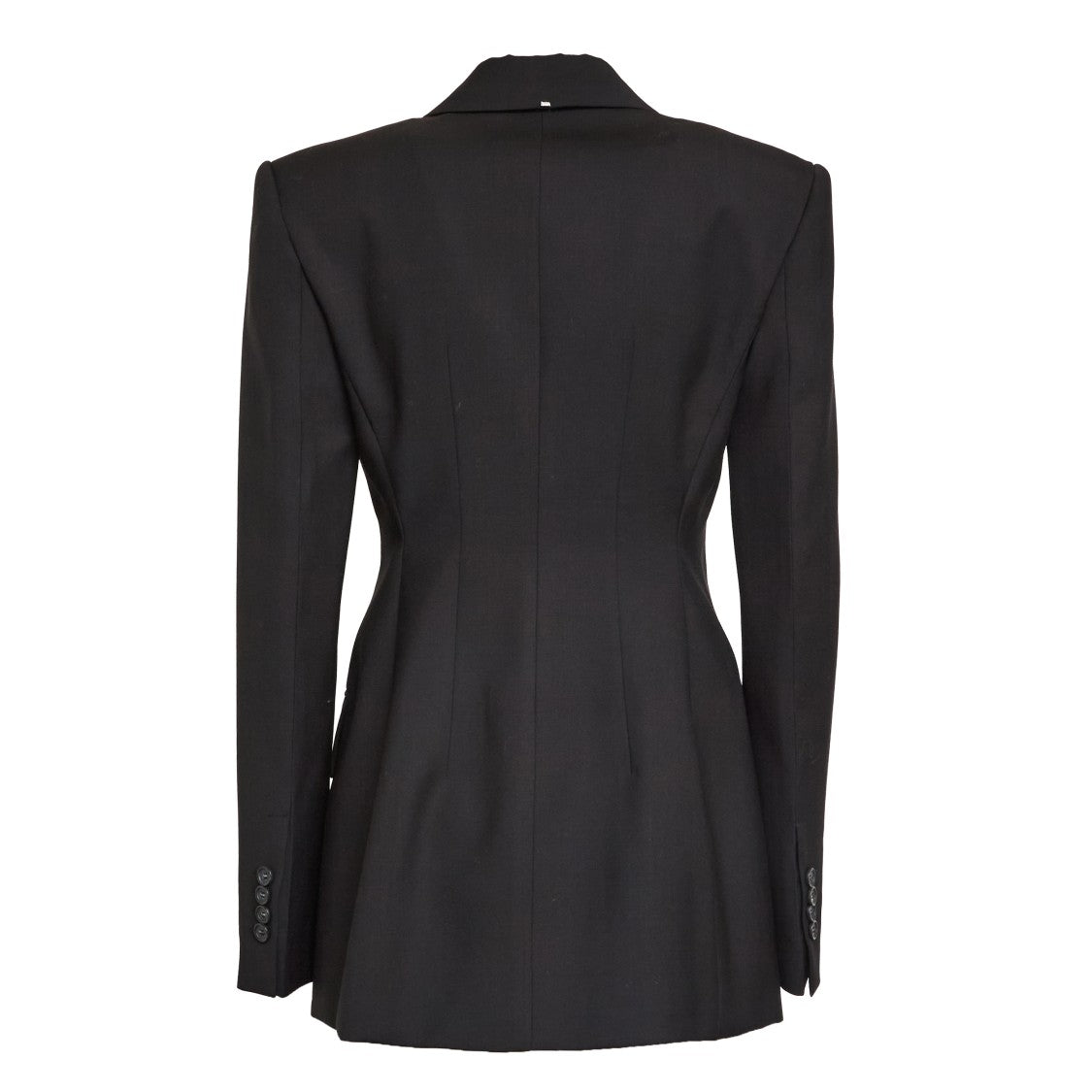 Sportmax Fitted Tailored Blazer In Natural Stretch Wool