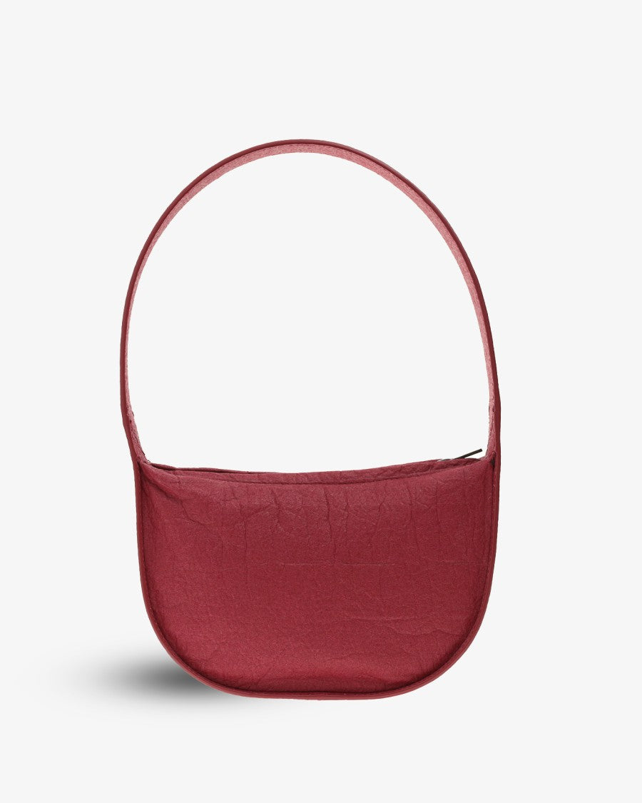 Marici Burgundy Shoulder Bag With Structured Frame