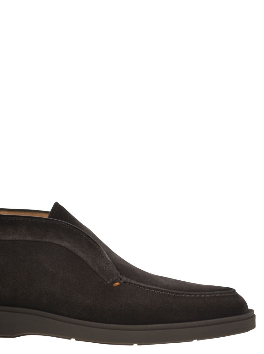 Santoni Suede Leather Desert Boot