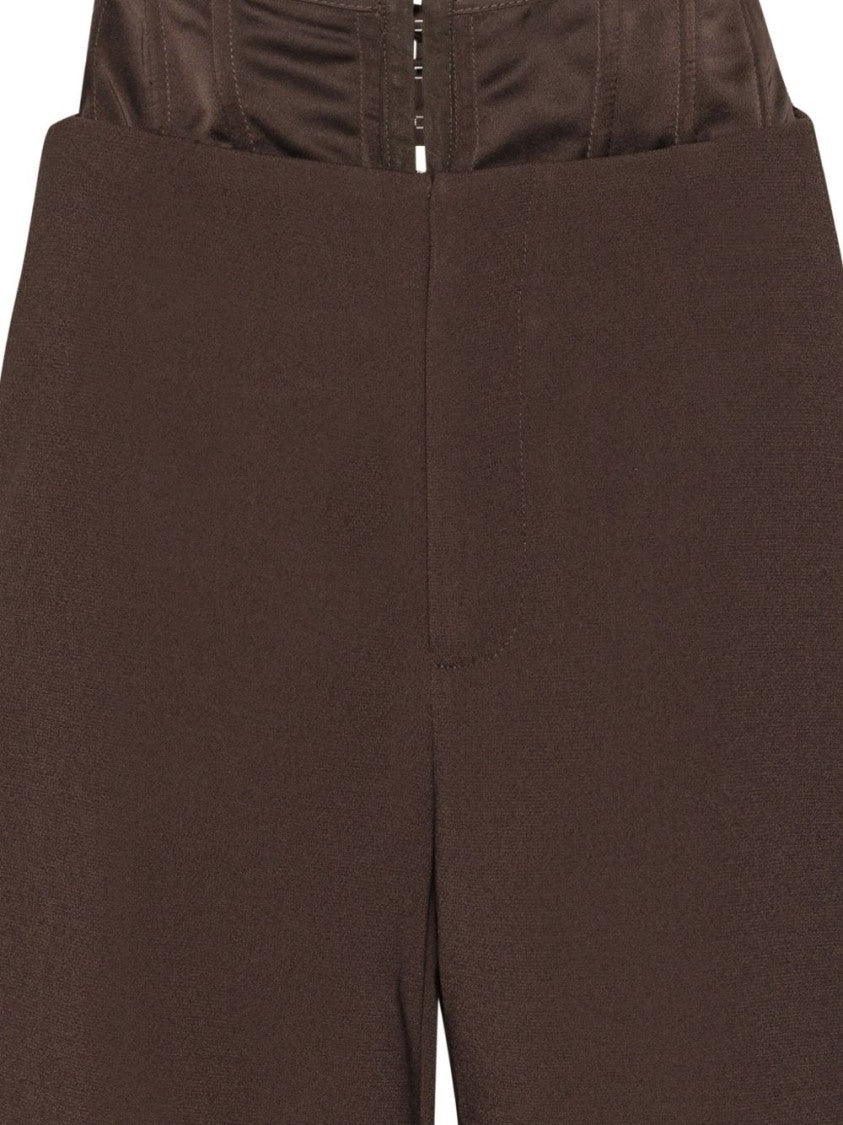 Rotate Wide-Leg Trousers With High Waist