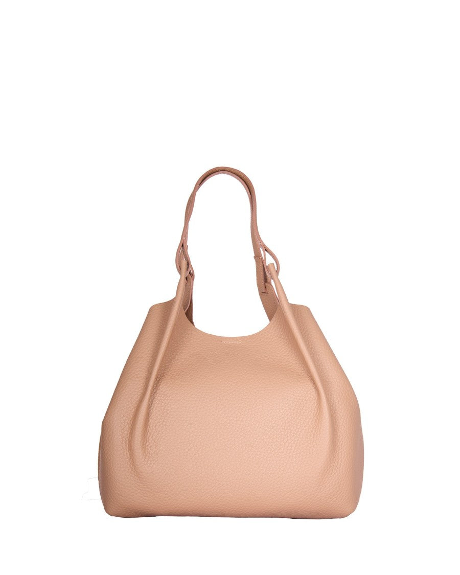 Gianni Chiarini Borsa Dua Shoulder Bag In Soft Large-Grain Leather