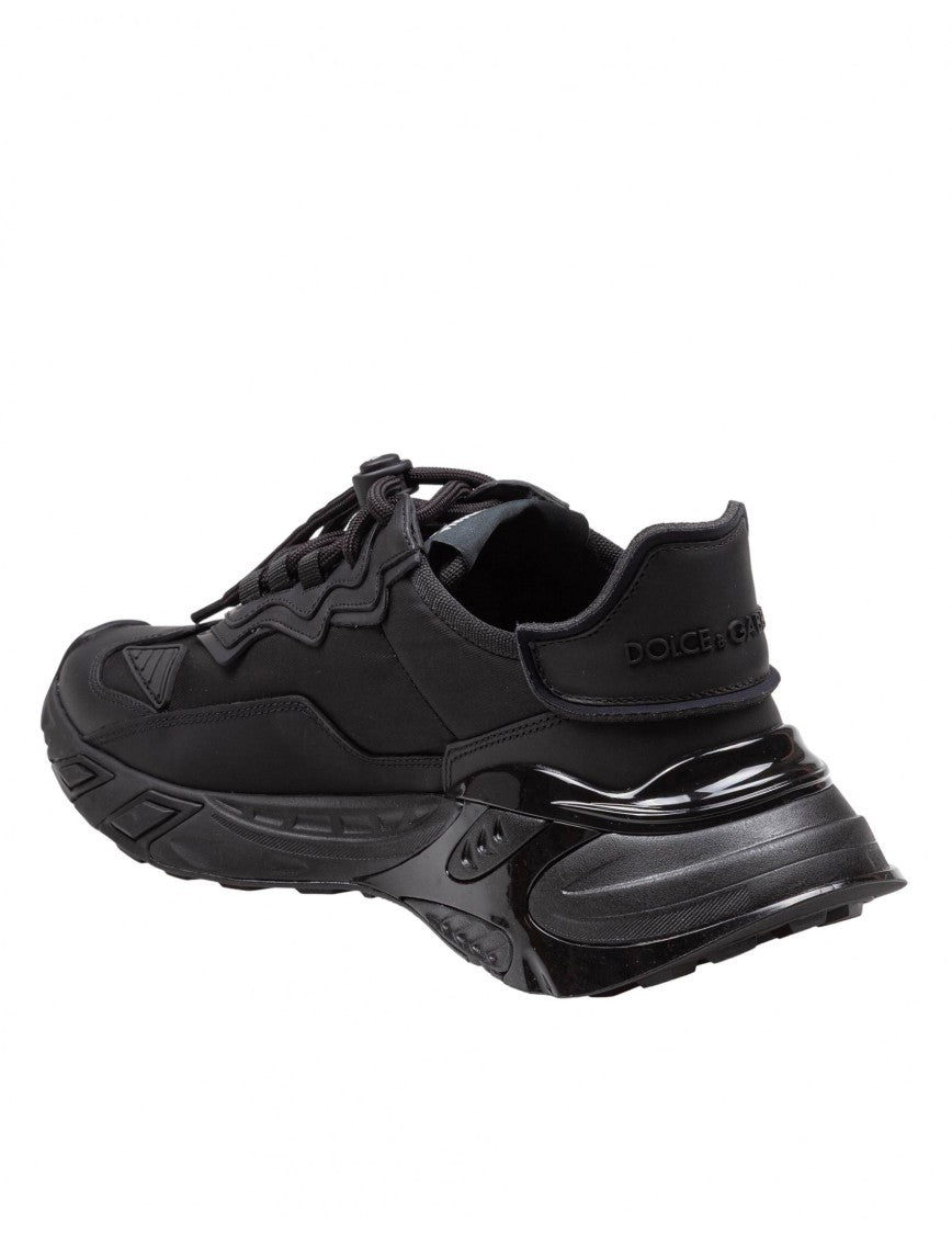 Dolce & Gabbana Day Faster Fabric Sneakers In Black