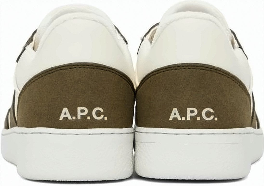 A.P.C. Two-Tone Leather And Suede Sneakers