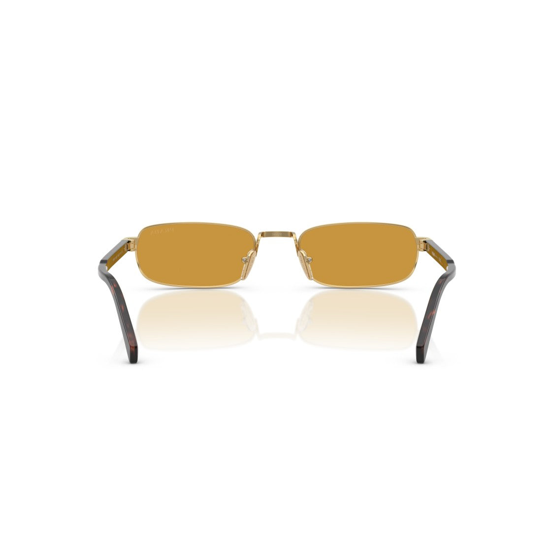 Prada 0Pr B54s Amber-Tinted Rectangular Sunglasses