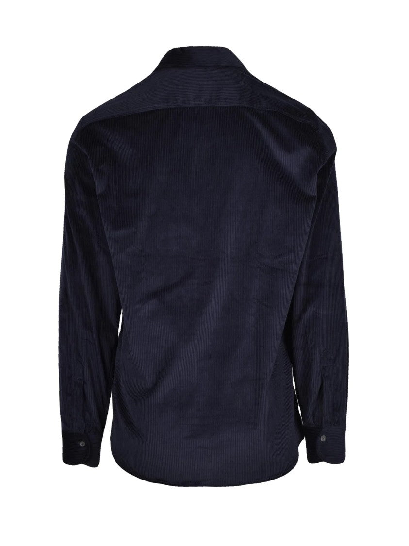 Grigio Blue Corduroy Cotton Shirt