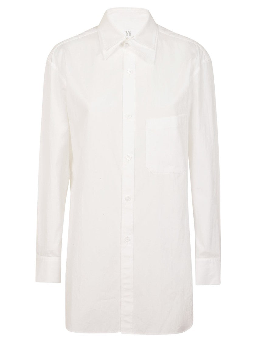 Yohji Yamamoto Relaxed Cotton Shirt With Button-Down Front