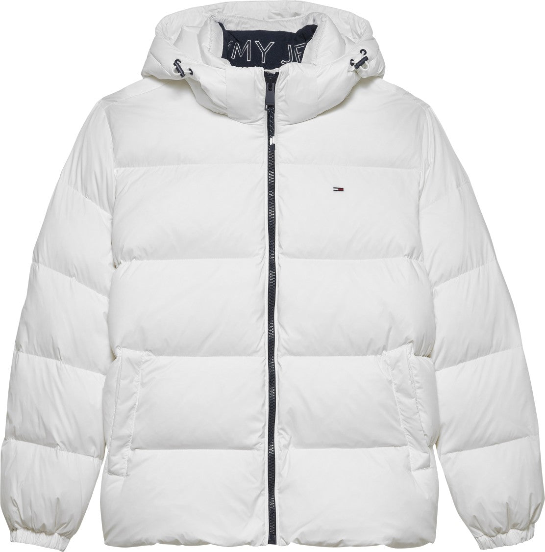 Tommy Jeans Matte Finish Puffer Coat Removable Hood