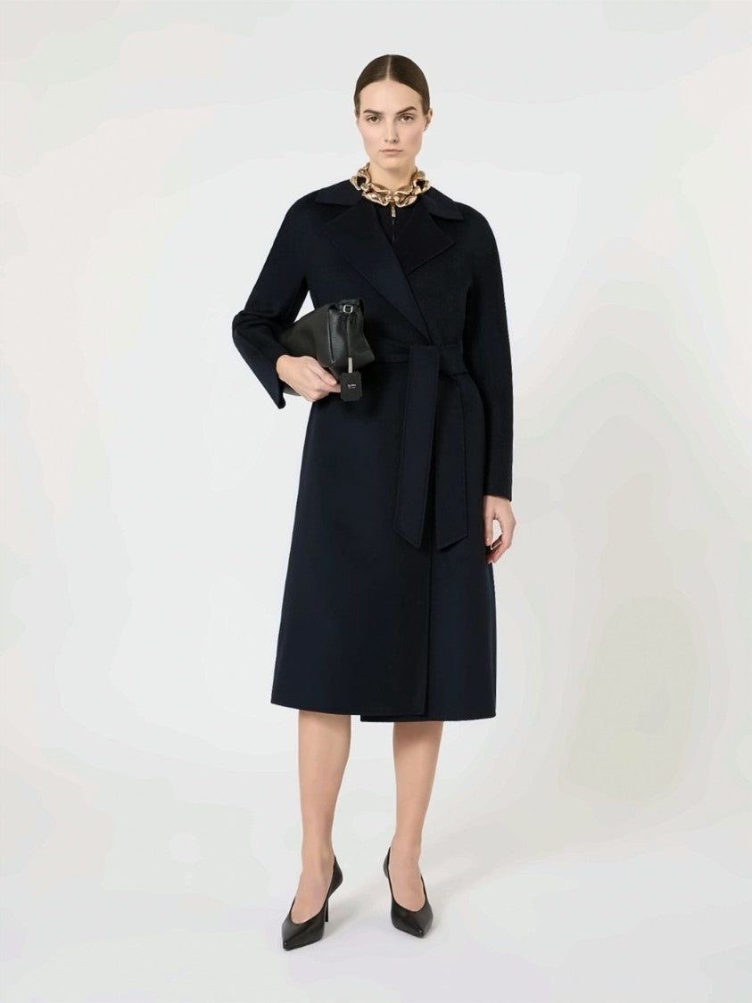 Max Mara Tailored Long Coat With Wide Lapel