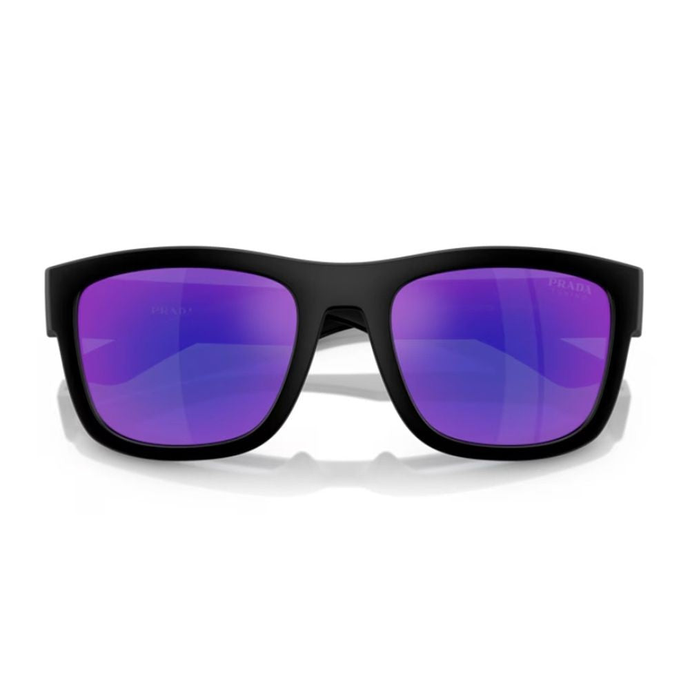 Prada Linea Rossa Ps 01Zs Rectangular Matte Black Nylon Sunglasses