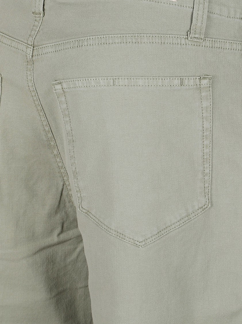 Paige Cropped Wide-Leg Pants With Stitch Detail