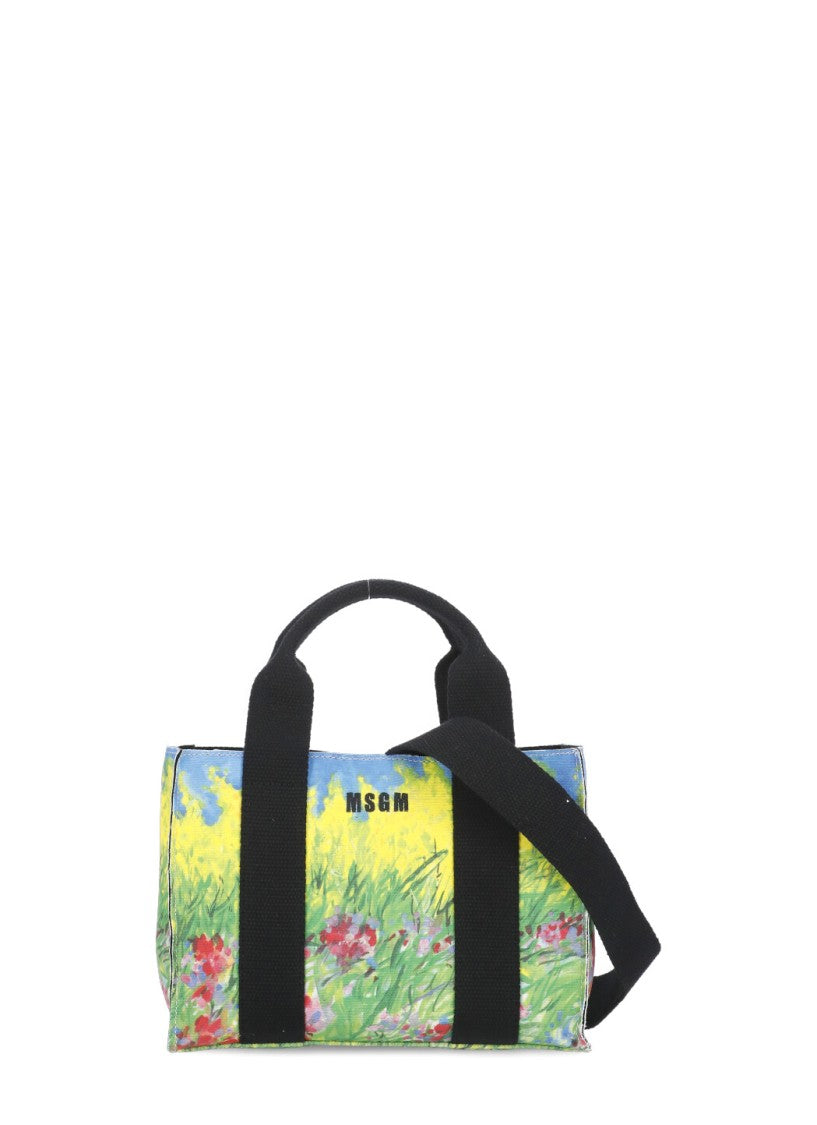 Msgm Multicolor Micro Tote Bag