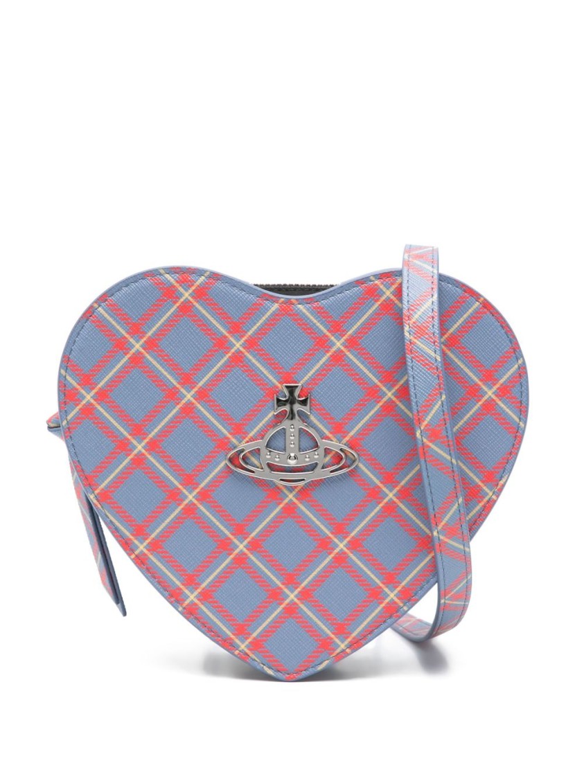 Vivienne Westwood Heart-Shaped Tartan Check Bag