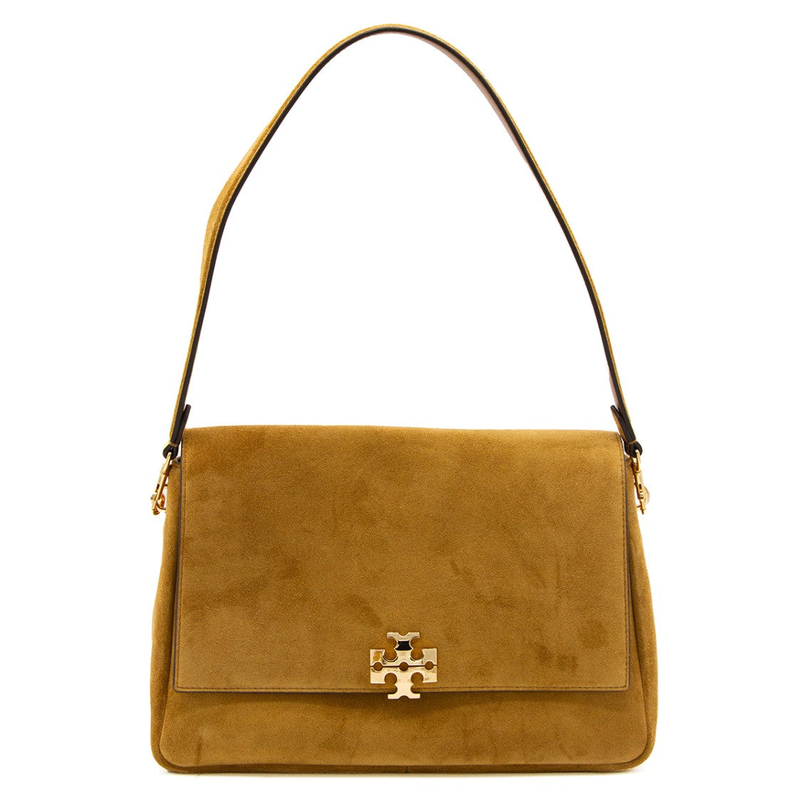 Tory Burch Charlie Medium Shoulder Bag In Suede