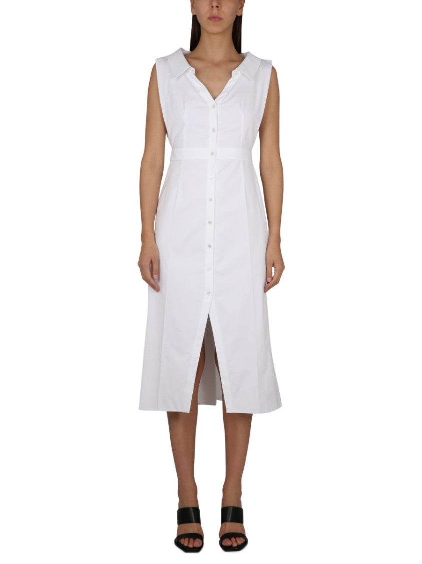 Alexander McQueen Hemdblusenkleid Weiß women size 34