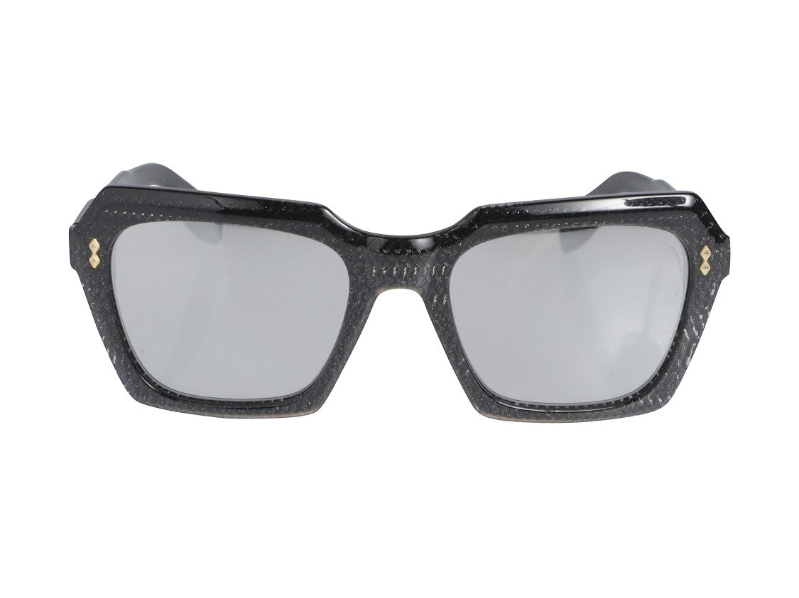 Kador Black Klara Glamour Oversized Square Sunglasses