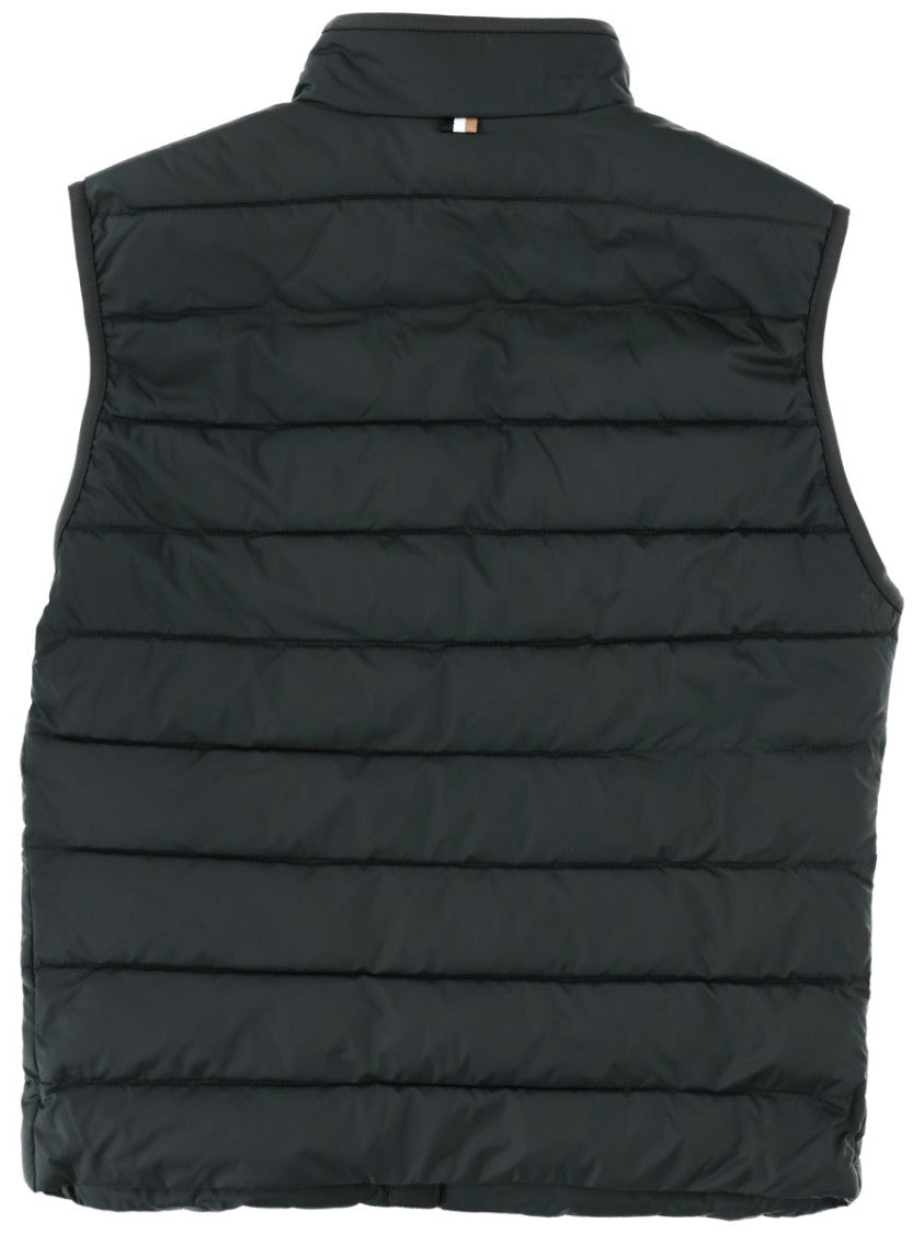 Boss Quilted Recycled Polyester Sleeveless Jacket