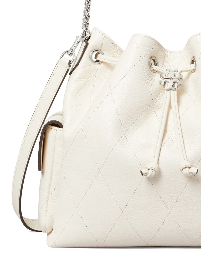 Tory Burch Quilted Leather Drawstring Shoulder Bag