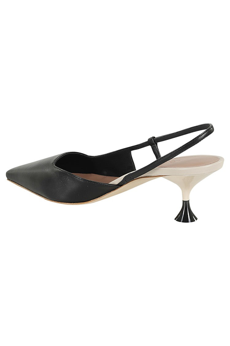 3Juin Kira Pumps With Sculptural Heel And Square Toe