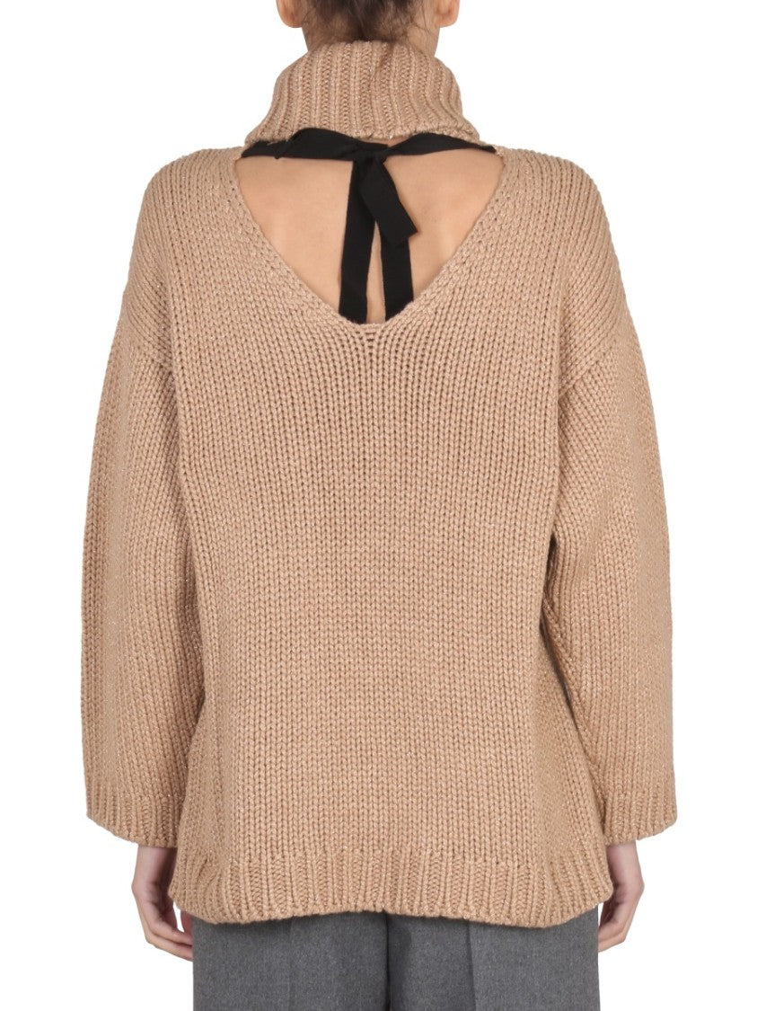 Red Valentino Wool And Lurex Blend Sweater