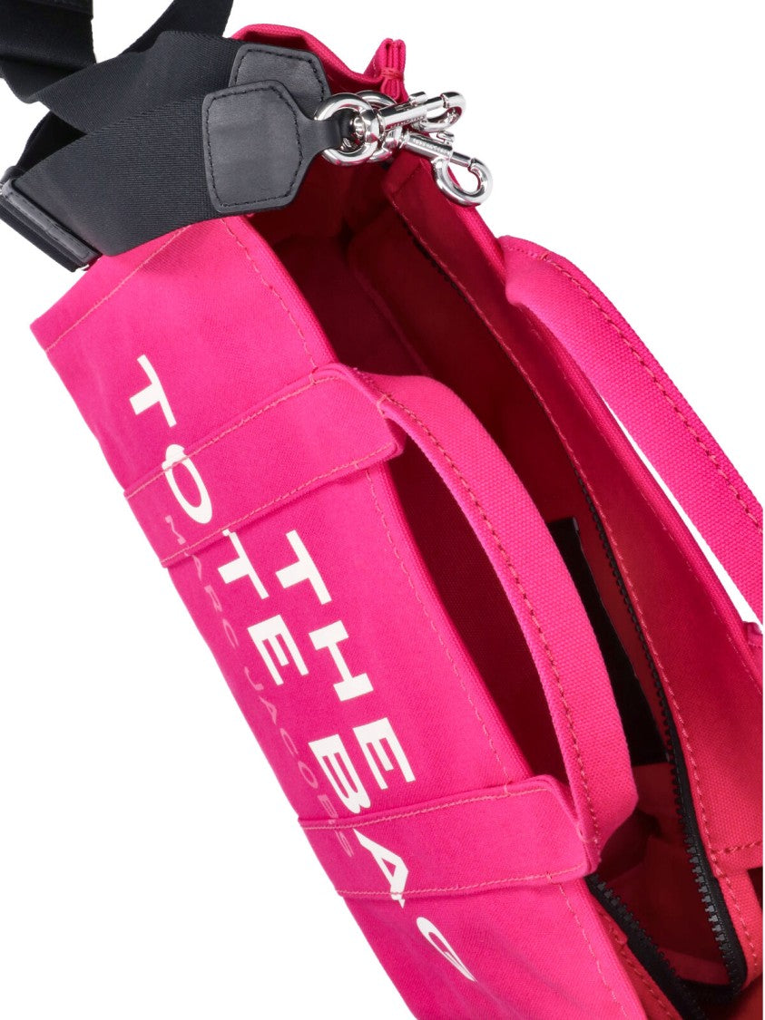Marc Jacobs Fuchsia Pink The Tote Bag Cotton Canvas Medium Tote Bag