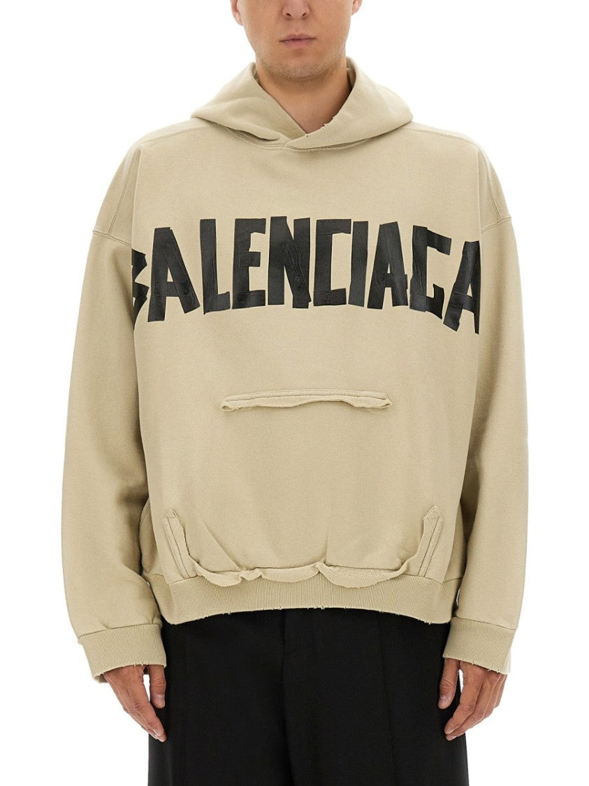 Balenciaga Tape Type Relaxed Oversized Logo Sweatshirt