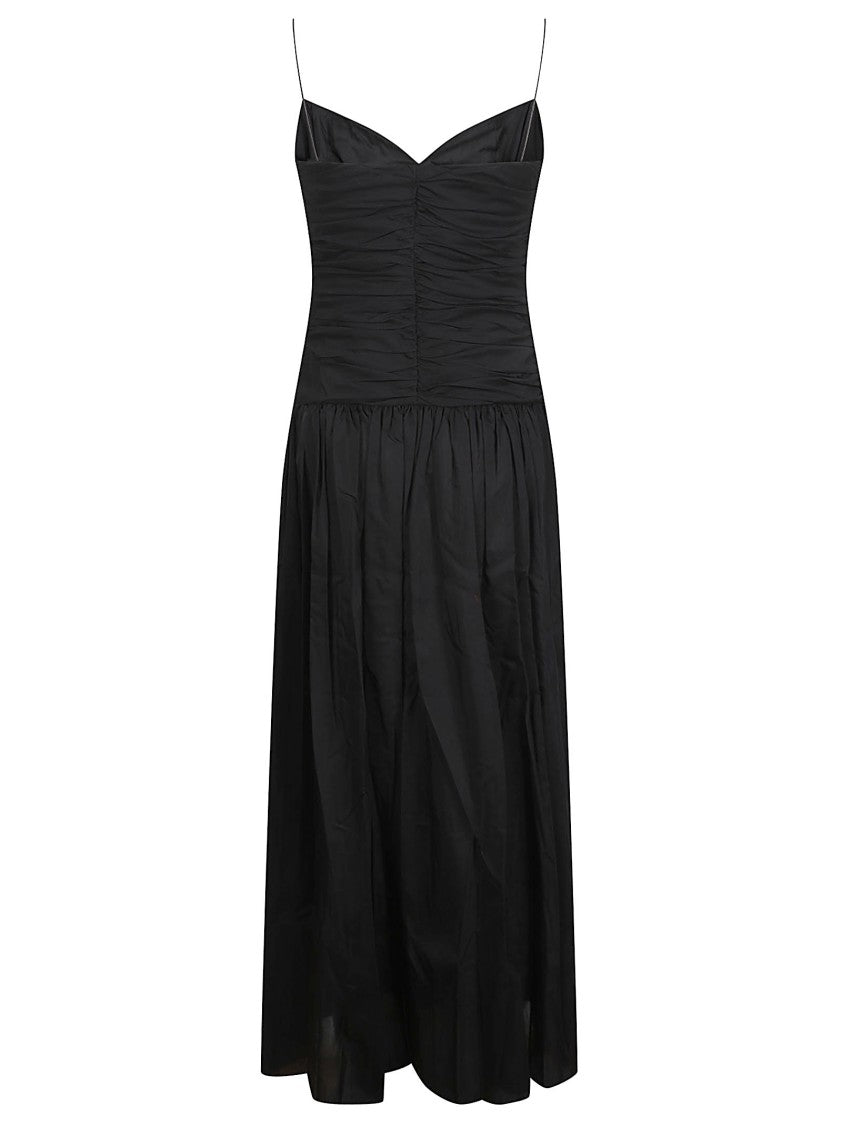 Matteau Agthered Drop Gathered Midi Dress