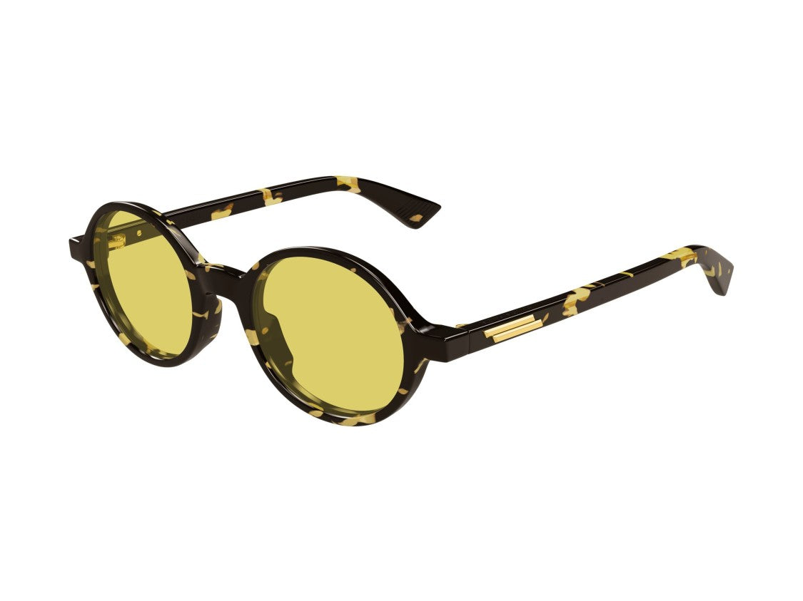 Bottega Veneta Bv1430s Round Tortoiseshell Sunglasses