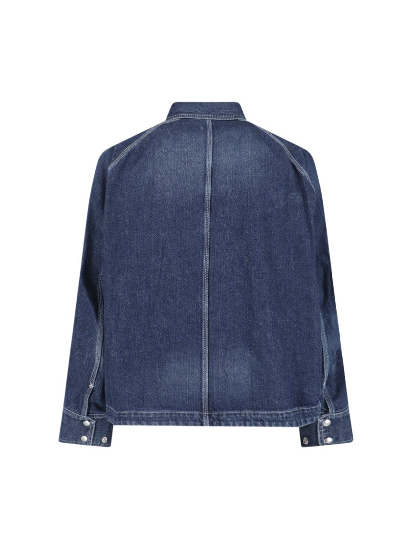 Sacai Layered Design Casual Jacket With Structured Silhouette