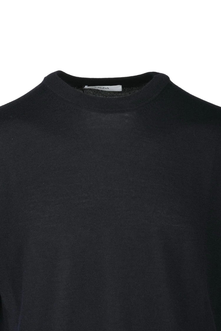 Cruna Navy Virgin Wool Men's Under Jacket Sweater