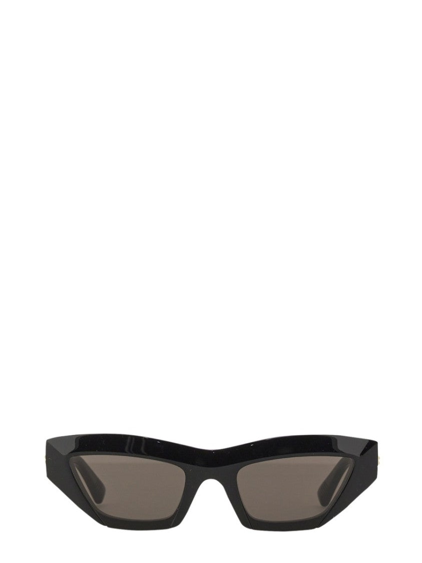 Bottega Veneta Sculptured Cat Eye Sunglasses With Glossy Finish