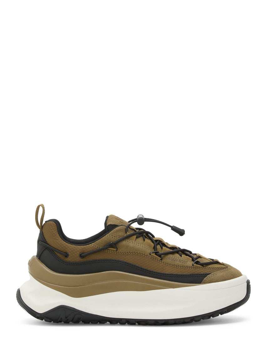 Moon Boot Brown Suede And Polyester Sneakers