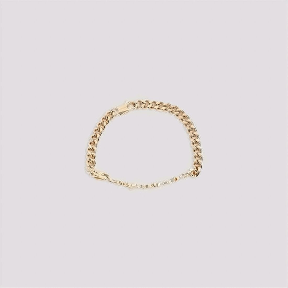 Jacquemus Gold-Tone Chain Bracelet With Bold Script Logo Design