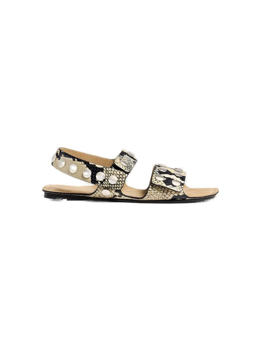 Khaite Boden Flat Natural Sandals
