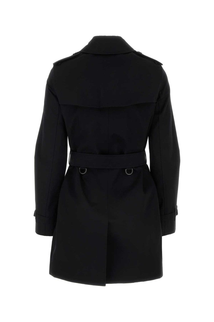 Burberry Black Cotton Trench