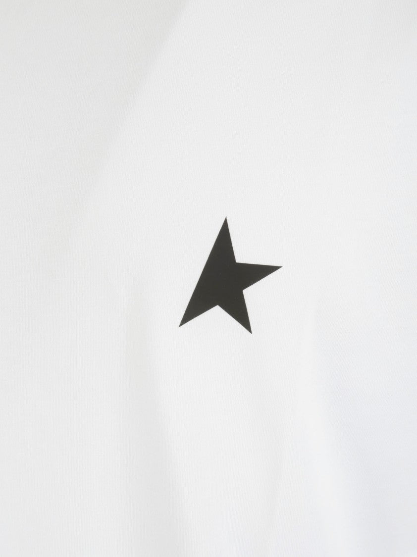 Golden Goose Half-Sleeve T-Shirt With Black Star Accent