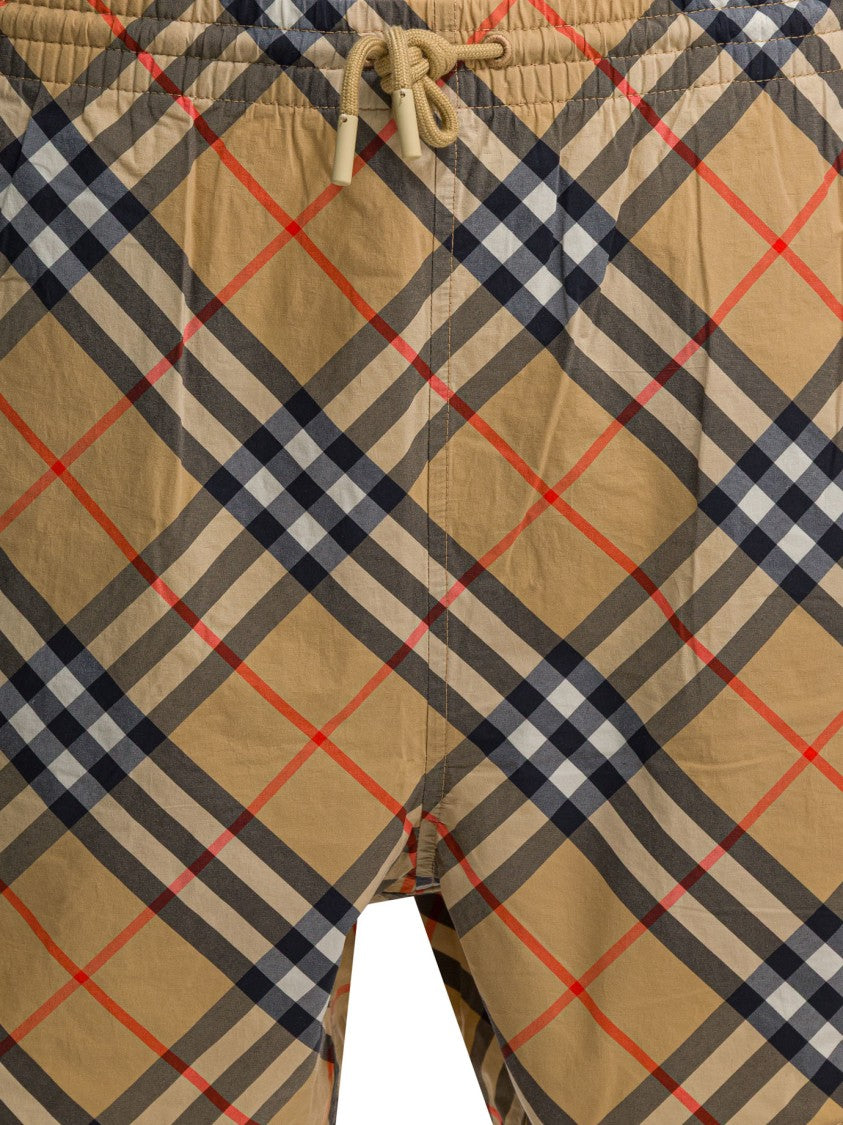 Burberry "Check" Beach Shorts