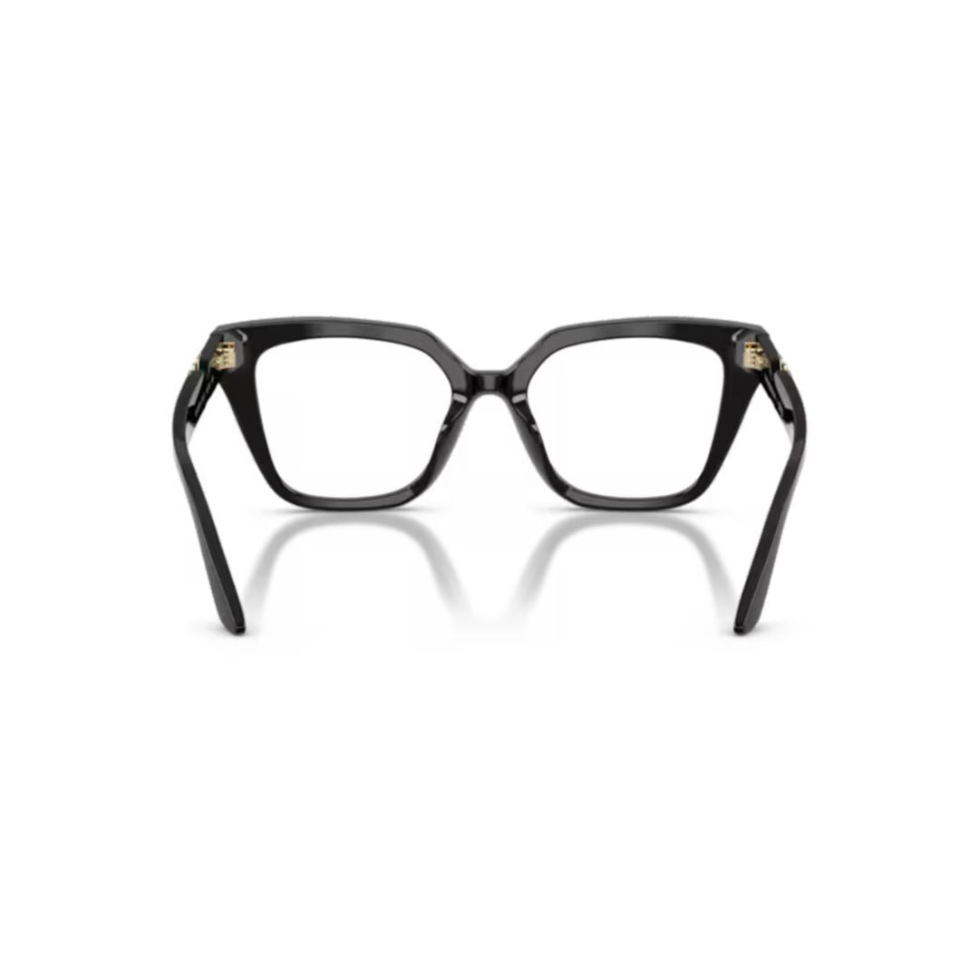 Emporio Armani 0Ea3267u Square Frame Black Acetate Sunglasses With Gold Emblem